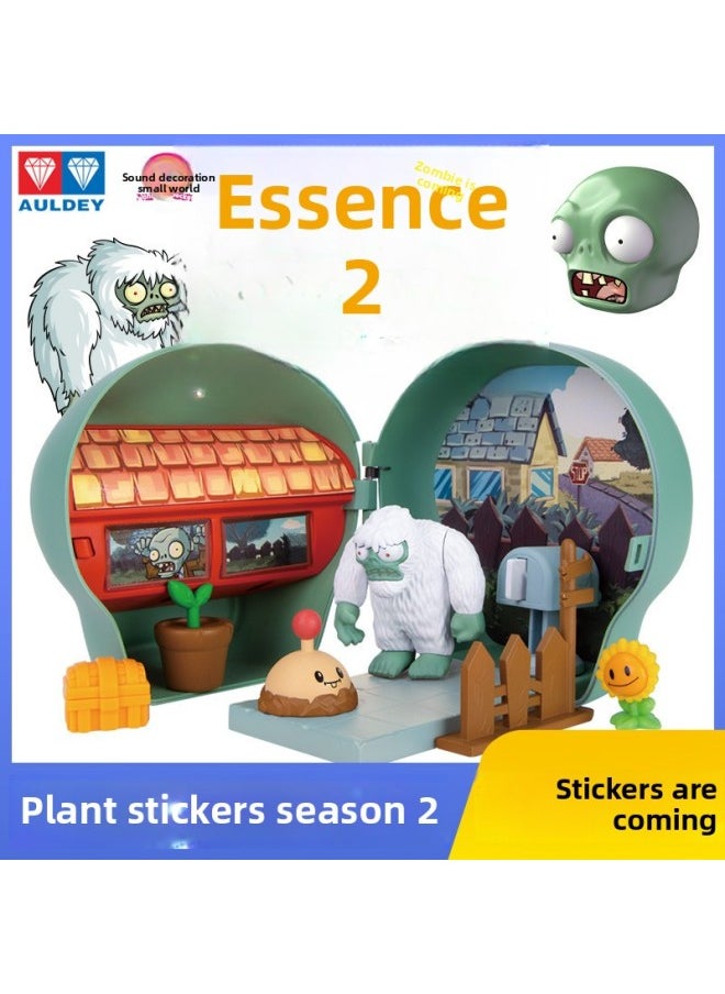 Plant Vs. Zombie 2 Zombie Attack Series Scene Desktop Blind Box Diy Assembled Battle Boy Toys Full Set-Color:The Second Bomb Is A Box Of 6 Plants Vs Zombies Without Repetition [collect 6 To Unlock Deep Sea Giant Zombies]]
