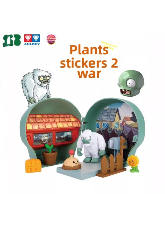 Plant Vs. Zombie 2 Zombie Attack Series Scene Desktop Blind Box Diy Assembled Battle Boy Toys Full Set-Color:The Second Bomb Is A Box Of 6 Plants Vs Zombies Without Repetition [collect 6 To Unlock Deep Sea Giant Zombies]]