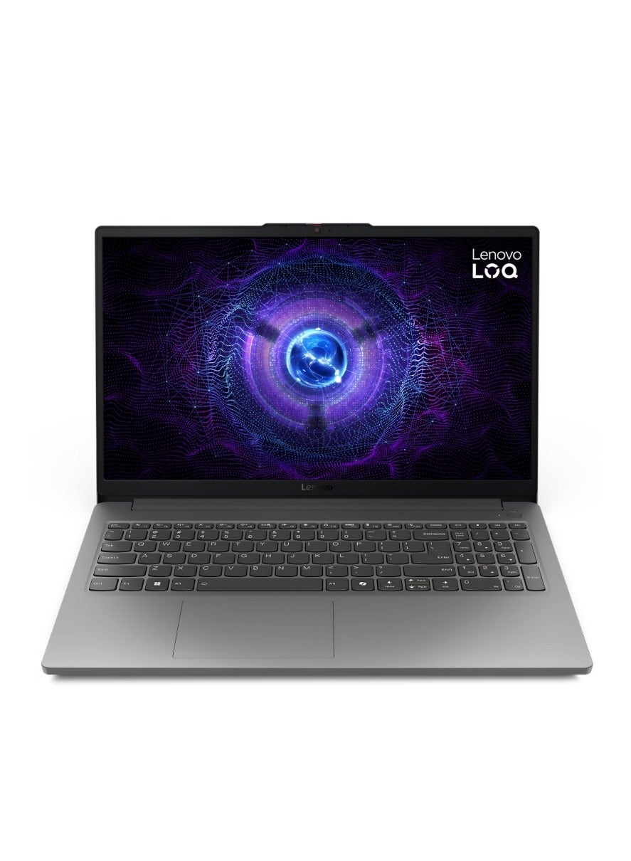 LOQ 151AX9E Gaming Laptop (Upgraded Version) With 15.6 Full HD IPS Display, Core i7-12650HX Processor/16GB RAM/512GB SSD/6GB NVIDIA GeForce RTX 4050 Graphics Card/Windows 11/ English/Arabic Luna Grey