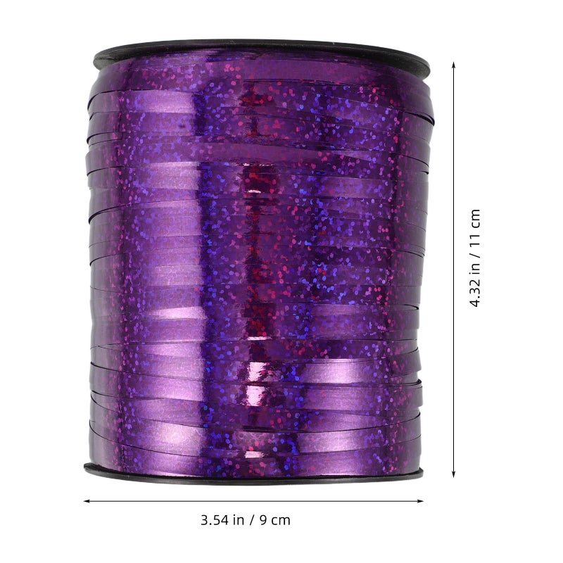 Metallic Curling Ribbon 500 Yards Shiny Purple Balloon String For Party Wedding Birthday Decoration - Image 3