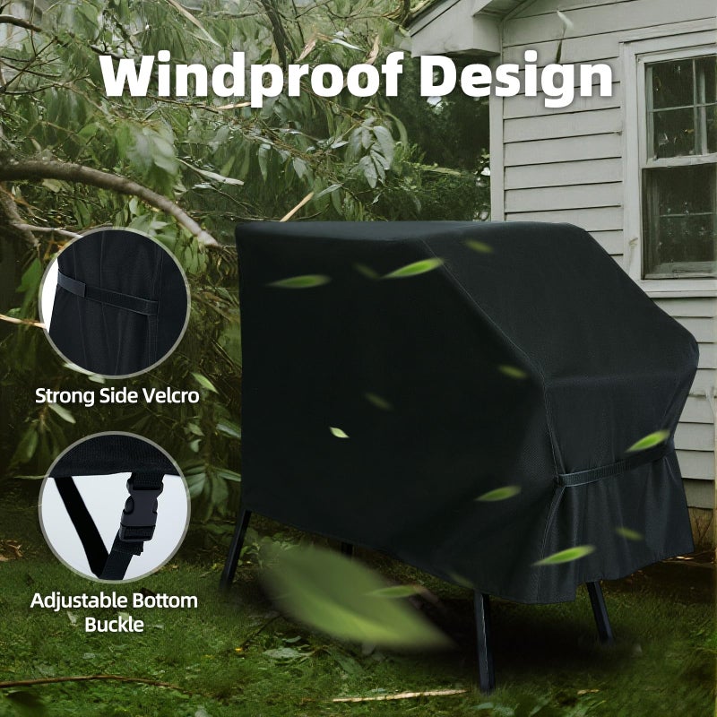 NOELIFE Grill Cover for Blackstone 22 inch Griddle with Hood and Stand, Waterproof Griddle Accessories for Blackstone 17 and 22 inch, Windproof and UV Resistant (Cover only) - Image 4