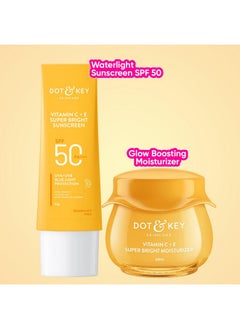 Dot & Key Dot & Key Vitamin C Daily Glow Essentials Skin Care Combo (Vitamin C Sunscreen SPF 50 PA+++ 50gm & Vitamin C Moisturizer 50gm) | For Glowing Skin | For All Skin Types | For Women & Men  - Image 3