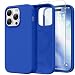 GONEZ Magnetic for iPhone 14 Pro Case Compatible with MagSafe AntiScratch Microfiber Lining Screen Protector Shockproof Slim Phone Silicone Cover 61 inch Klein Blue - Image 2
