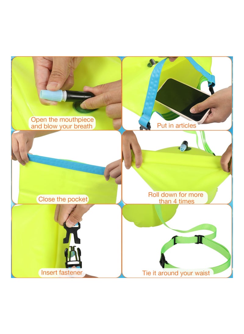 SYOSI - SYOSI, 2 Waterproof Phone Pouchs and 2 Storage Airbags, Underwater Take Photo Clear Pouch for Outdoor Swim Training Snorkeling - Image 1