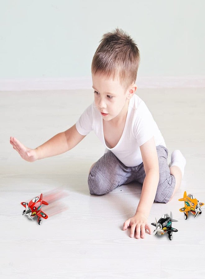 ArtCreativity Diecast Skyshark Planes with Pullback Mechanism, Set of 3, Diecast Metal Jet Plane Toys for Boys, Pull Back Airplane Party Favors, Goodie Bag Fillers for Kids - Image 5