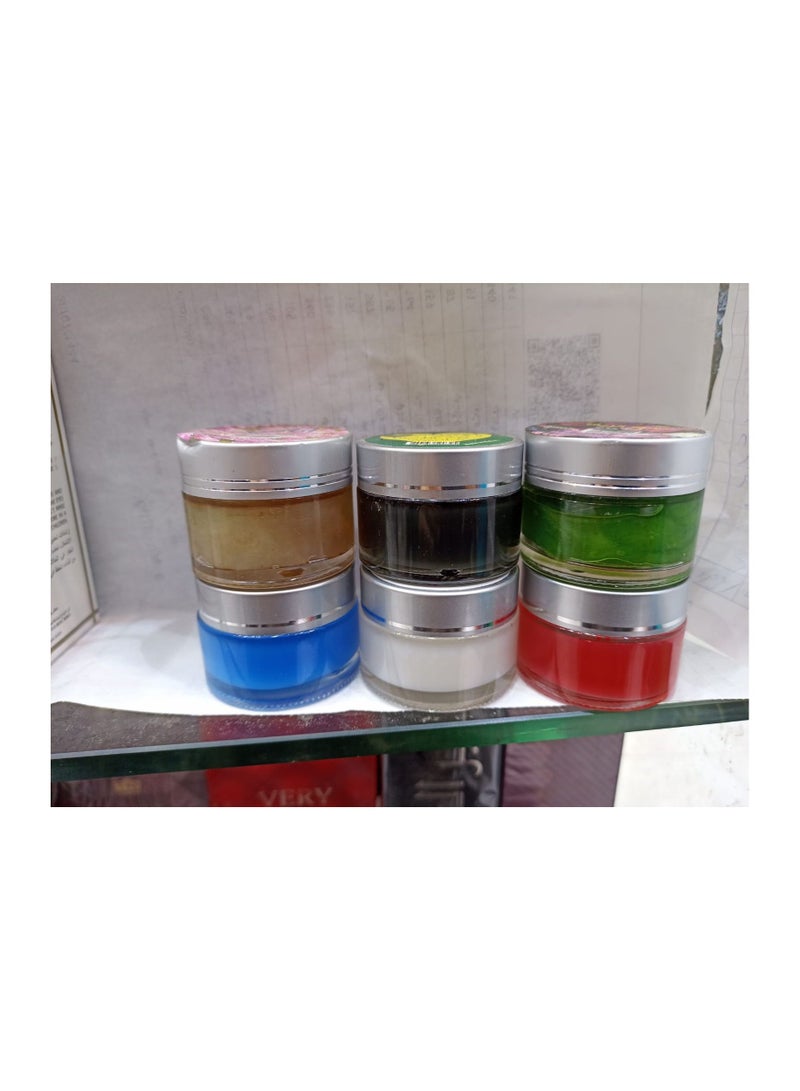 مخمريه لمسة حرير لتعطير الجسم و الشعر مكون من 6 قطع بروائح مختلفة12غرم - Image 2