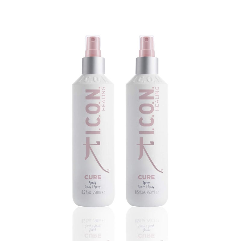 ICON I.C.O.N. Cure Replenishing Spray, Salon-Quality Hair Care, 8.5-Ounce Bottle (Pack of 2) - Image 1