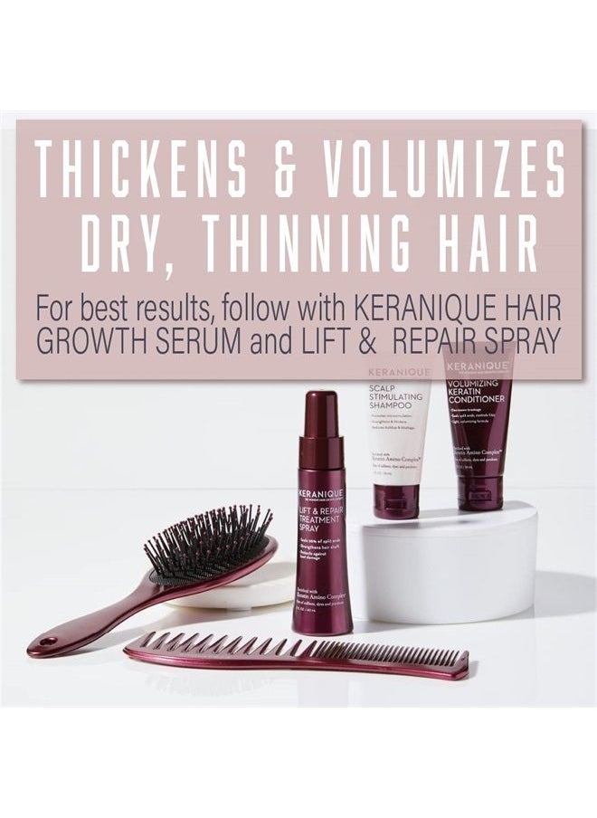 Keranique Hydrating Shampoo and Conditioner Set - Deep Hydration Hair Shampoo and Conditioner for Repairing Natural Moisture with Keratin - Sulfate-Free Intense Hydrator for Dry, Thin, Damaged Hair  - Image 2