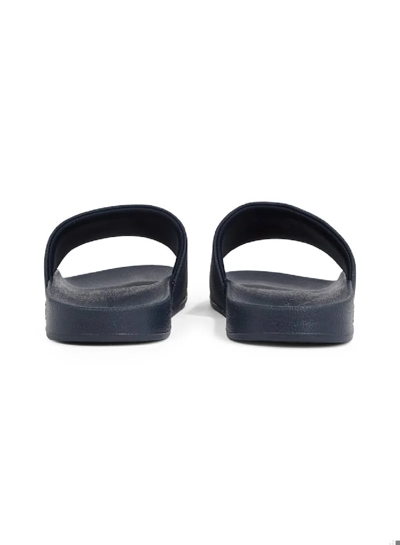 TOMMY HILFIGER Logo Pool Slides - Faux Leather