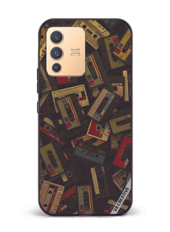 VR CREATIVE Protective Case Cover For Vivo V23 5G Music Carrds Design Multicolour - Image 1
