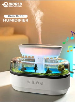 Rain Cloud Diffuser and Humidifier, Aromatherapy Essential Oil Diffuser with Water Drip Effect, White Noise, Zen Night Light and Sleep Therapy, Ultimate Relaxation and Stress Relief for Home and Office, 400ml