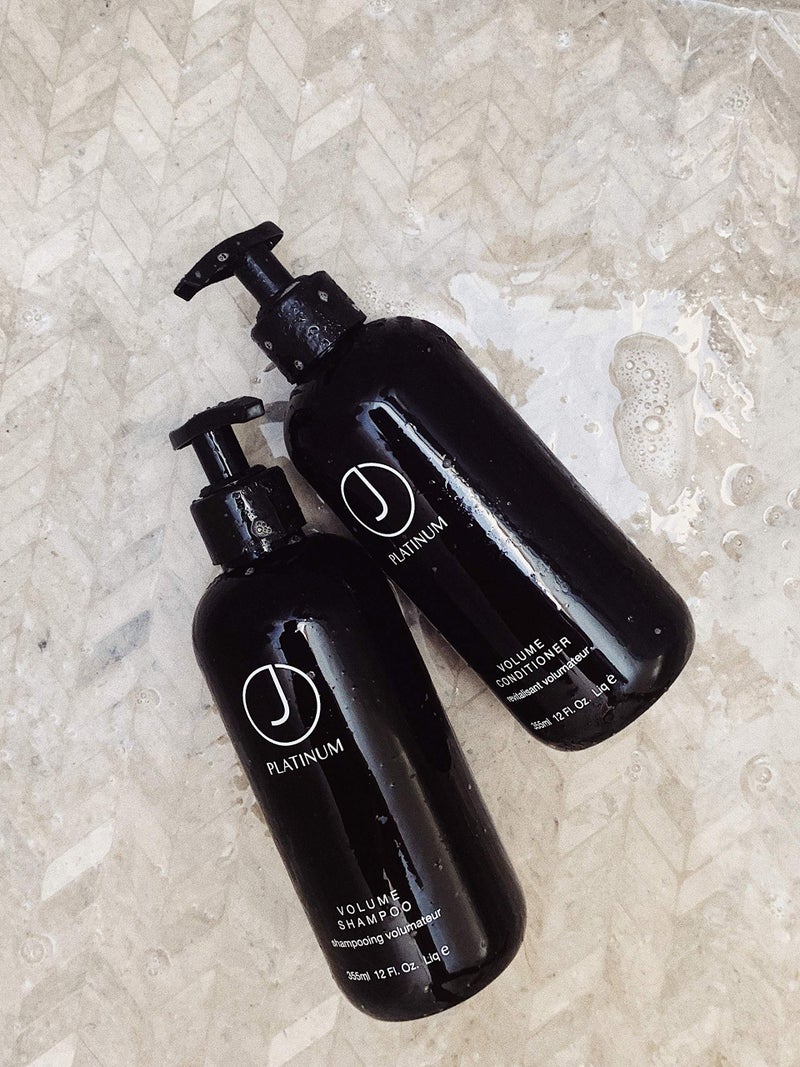 J Beverly Hills Platinum Volume Conditioner with Vitamin B5 to Prevent Hair Breakage, 12 Oz - Image 3