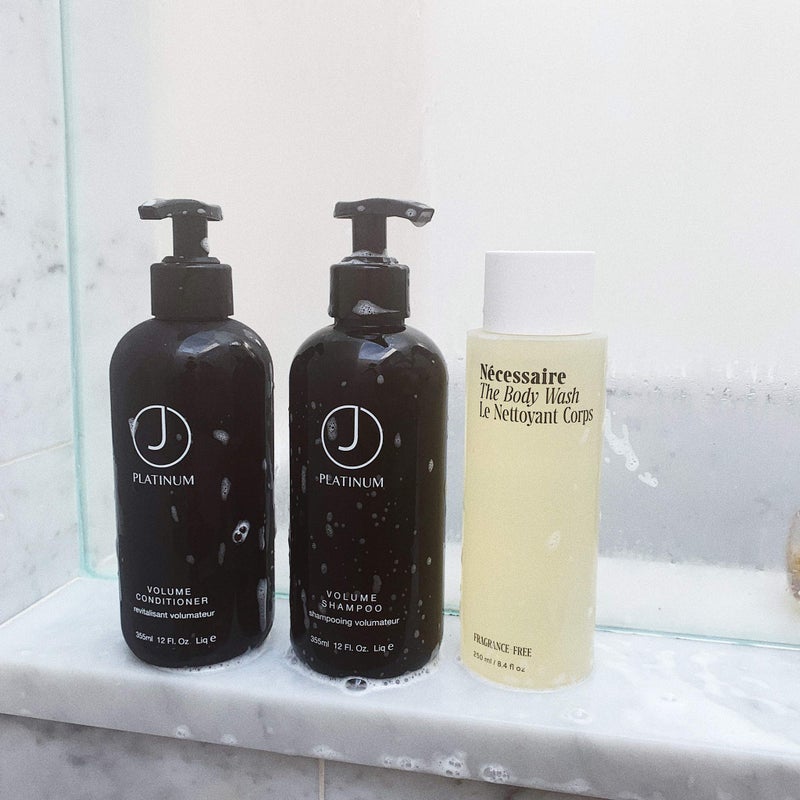 J Beverly Hills Platinum Volume Conditioner with Vitamin B5 to Prevent Hair Breakage, 12 Oz - Image 2