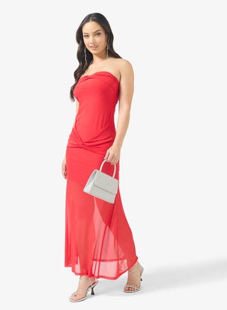 فستان ماكسي بياقة على شكل قلب وتفاصيل شبكية - pzsku/ZADB659A61367A132EF29Z/45/1760186993/a4b56ae6-43e2-42bd-81a1-efffcf745821