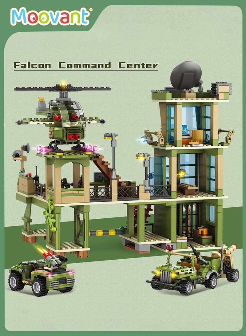 Moovant 870PCS Building Block Set for Kids Children, Armored Vehicle Assembly Building Block Toys, Aircraft Building Blocks, Educational STEM Building Toys for Boys and Girls, Multicolor - Image 4