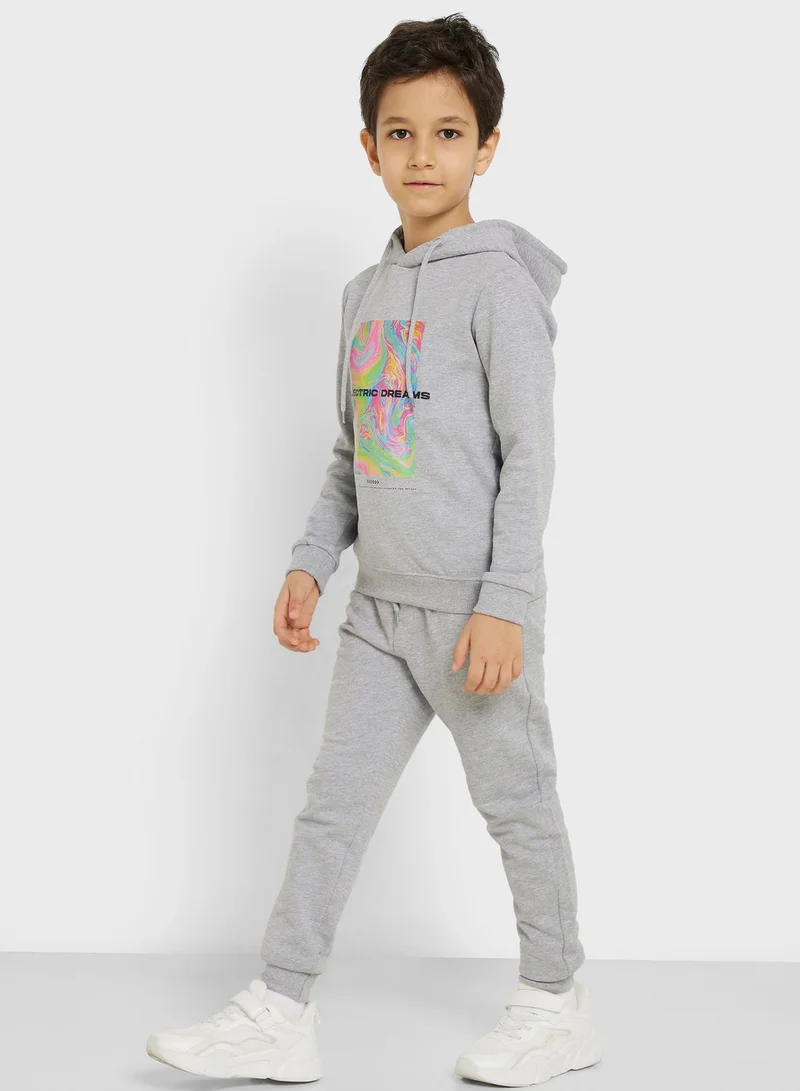 Pinata Boys Graphicl Printed Hoodie And Jogger Set