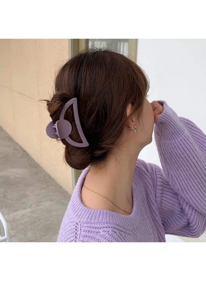 DENICRAAS Multi -Color Matte Hair Clip/Claws For Women &Girls- Easy to wear hair accessories set (Pack Of 12) - Image 2