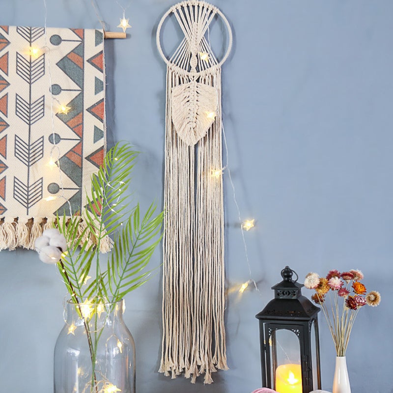 Handmade Elegant Hand-woven Tapestry Tassel Tapestry for Room - Image 2