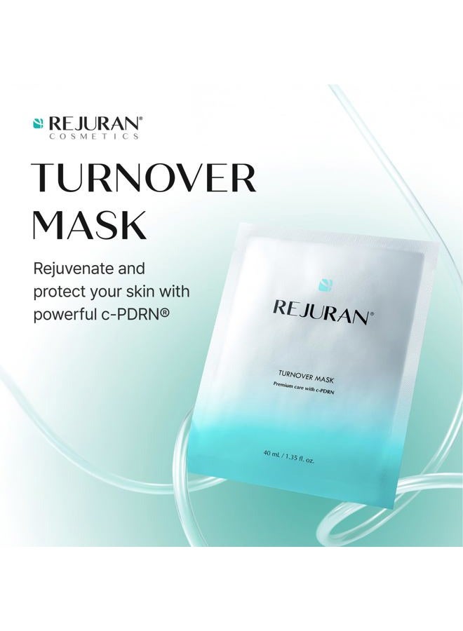 REJURAN ® Turnover Mask, c-PDRN® (5ea) – Original Salmon DNA for Firming, Hydration, Repairing & Revitalizing. Achieve Youthful, Radiant Skin. Korean Skincare. Ultra Microfiber Sheet Mask - Image 2