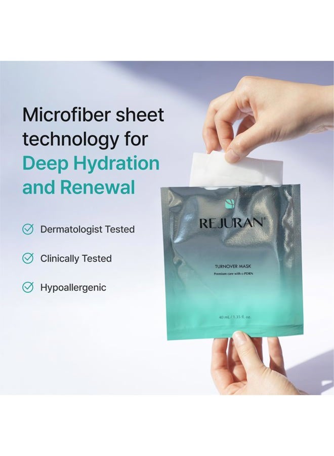 REJURAN ® Turnover Mask, c-PDRN® (5ea) – Original Salmon DNA for Firming, Hydration, Repairing & Revitalizing. Achieve Youthful, Radiant Skin. Korean Skincare. Ultra Microfiber Sheet Mask - Image 5