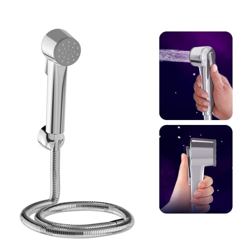 Lorazzo S1 Health Faucet with AquaSlide® Switch and Pure Brass Cartridge | Jet Spray Pipe for Toilet | Faucet for Toilet | Complete Set with Hose Pipe & Wall Hook | 1-Year LORAZZO Limited Warranty - Image 1