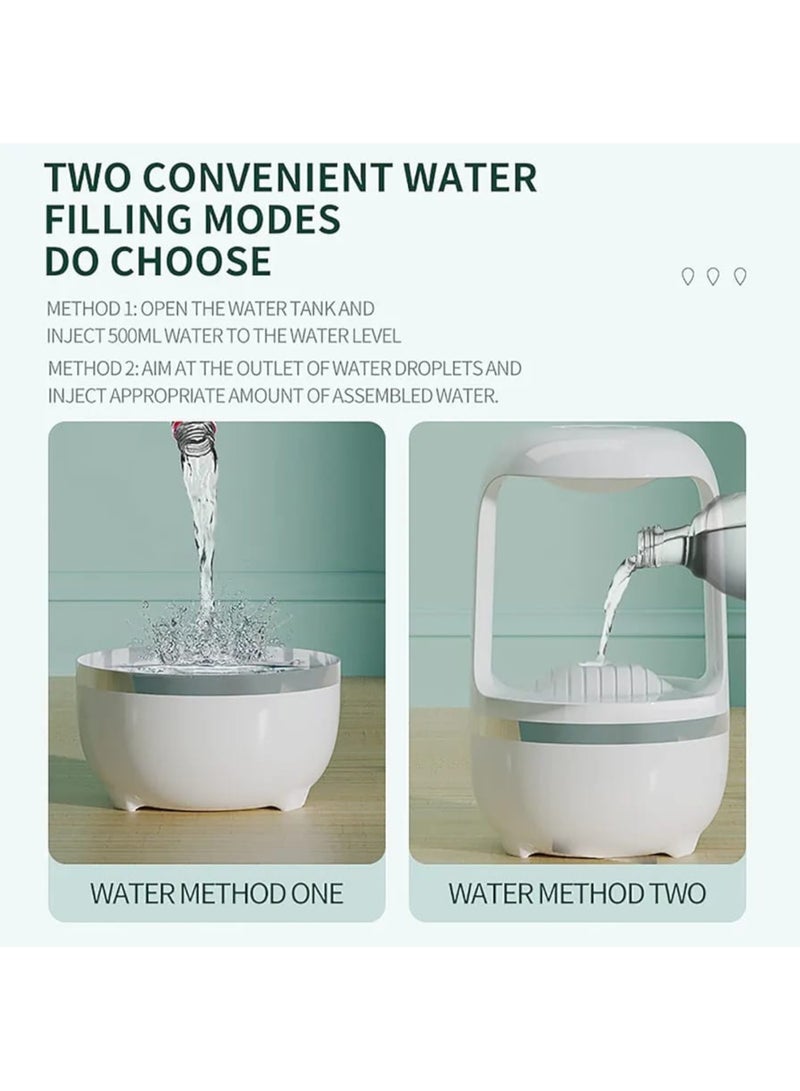 Anti-Gravity Humidifier, Water Droplet Counter Current Air Humidifier, Household Cool Mist Humidifier, Quiet and Energy-Saving, for Home, Bedroom, Office - Image 2