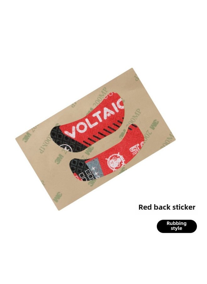Generic - Universal Universal Mouse Non-slip Stickers Diy Mouse Stickers Back Stickers Side Skirts Sweat-absorbent Sweat-proof Palm Stickers Keyboard Camera-Color: 1 Red Print - Image 1