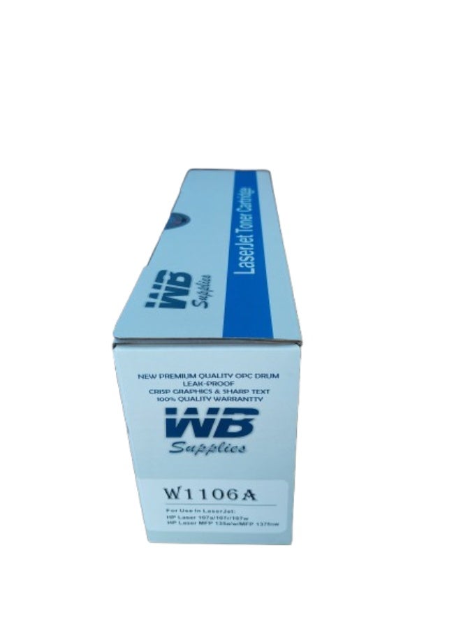 WB Toner 106A Black - W1106A Suitable for Use in HP-Laser MFP135a/135w/137fnw HP-Laser 107a/107w - Image 3