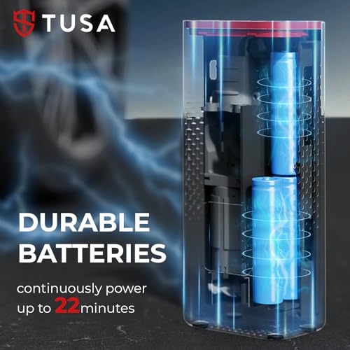 TUSA Storm X Cordless Tyre Inflator - Wired + Wireless (6000 mAh Battery & 12V Car Port), 2X Faster Inflation, 150PSI Air Compressor for Cars, Bikes, Motorcycles, Balls, and Inflatables (Red) - Image 4