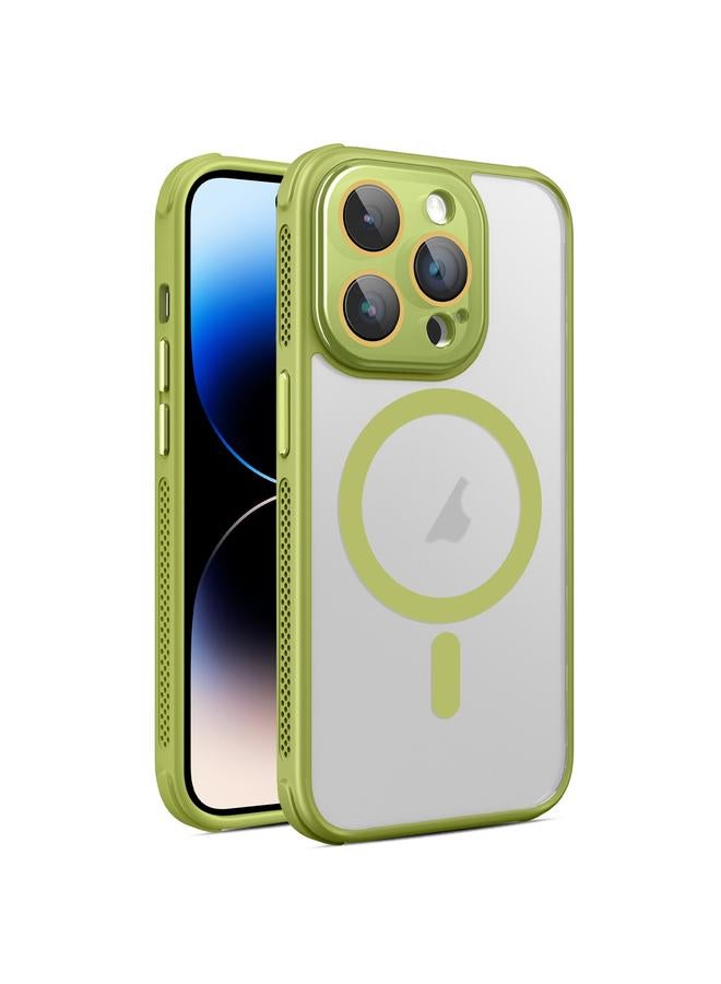 S-TOP Case For iPhone 14 Pro Max Hardware Side Cooling Skin Feel Frosted MagSafe Magnetic Phone Case with Lens Film - Image 1