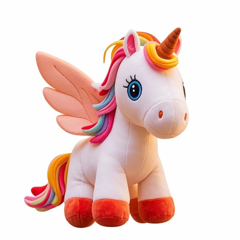 Y&D Best Selling 25cm Stuffed Soft Unicorn Plush Toy – Cuddly Down-Filled Cotton Pillow Doll, Perfect Clutching Animal for Kids & Collectors - Image 1