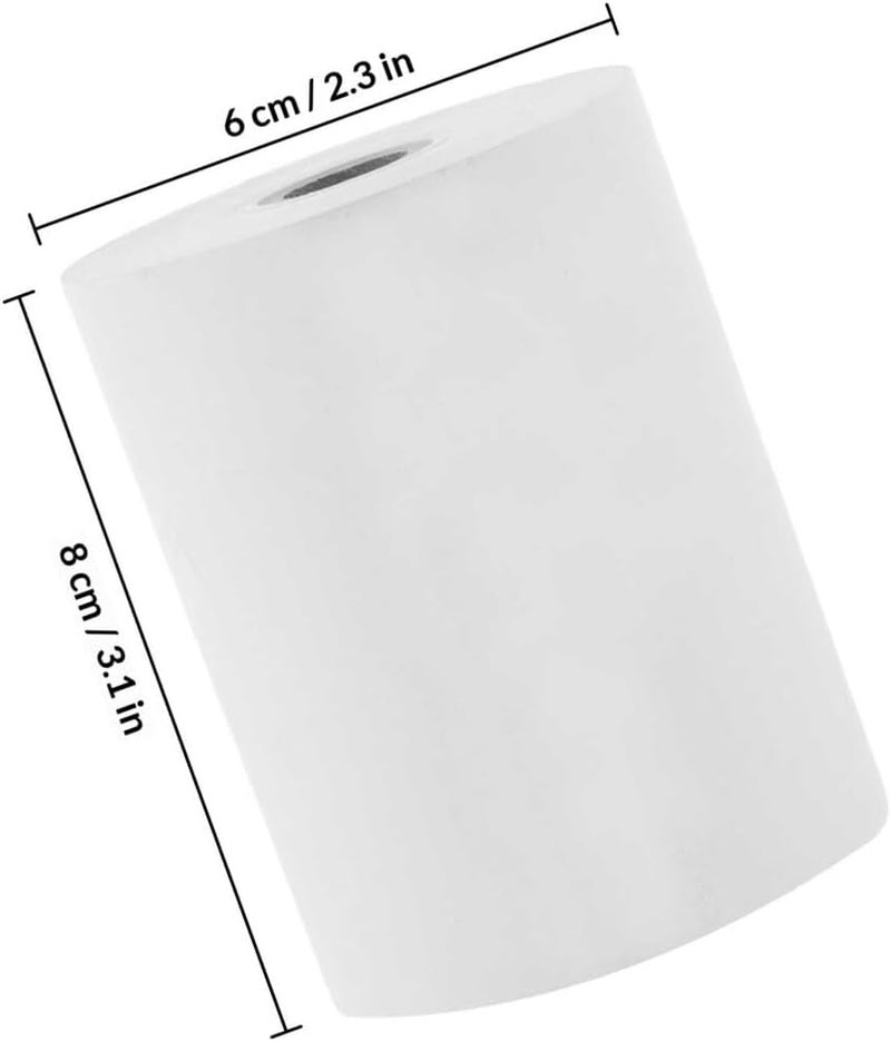 Abaodam Thermal Receipt Paper Rolls 80x60mm 60g 5pcs Printable Cash Register Paper Compatible with Pos Printers for Retail and Hospitality Use - Image 2