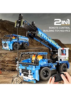Generic Remote Control Building Toys for 7-9 Year Old Boys, 2-in-1 Technic Vehicle Building Kits for Kids 8-12, Construction Erector Set Crane Truck Build Model for Boys Girls  - Image 3
