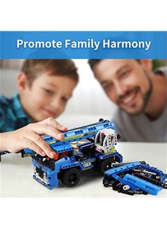 Generic Remote Control Building Toys for 7-9 Year Old Boys, 2-in-1 Technic Vehicle Building Kits for Kids 8-12, Construction Erector Set Crane Truck Build Model for Boys Girls  - Image 5