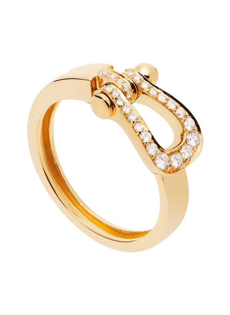 Fred Force 10 ring Medium model 18k yellow gold and diamonds  - Image 1