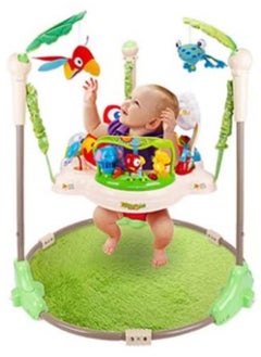 FULL JOY Baby Adjustable Jumper Walker Activity Seat With Multifunction Musical Toys ,Green  - Image 3