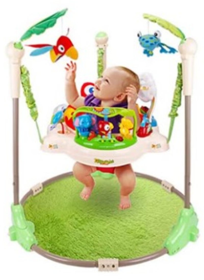 FULL JOY Baby Adjustable Jumper Walker Activity Seat With Multifunction Musical Toys ,Green  - Image 3