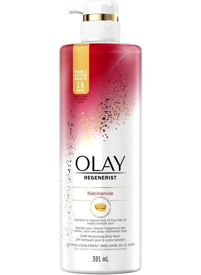 Olay Regenerist Age Defying Body Wash with Niacinamide, 591mL - Image 1