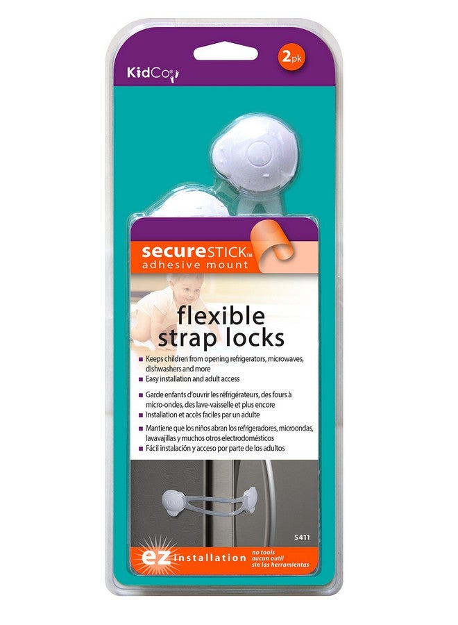 KidCo Flexible Strap Locks - 2/pkg (White) - Image 3