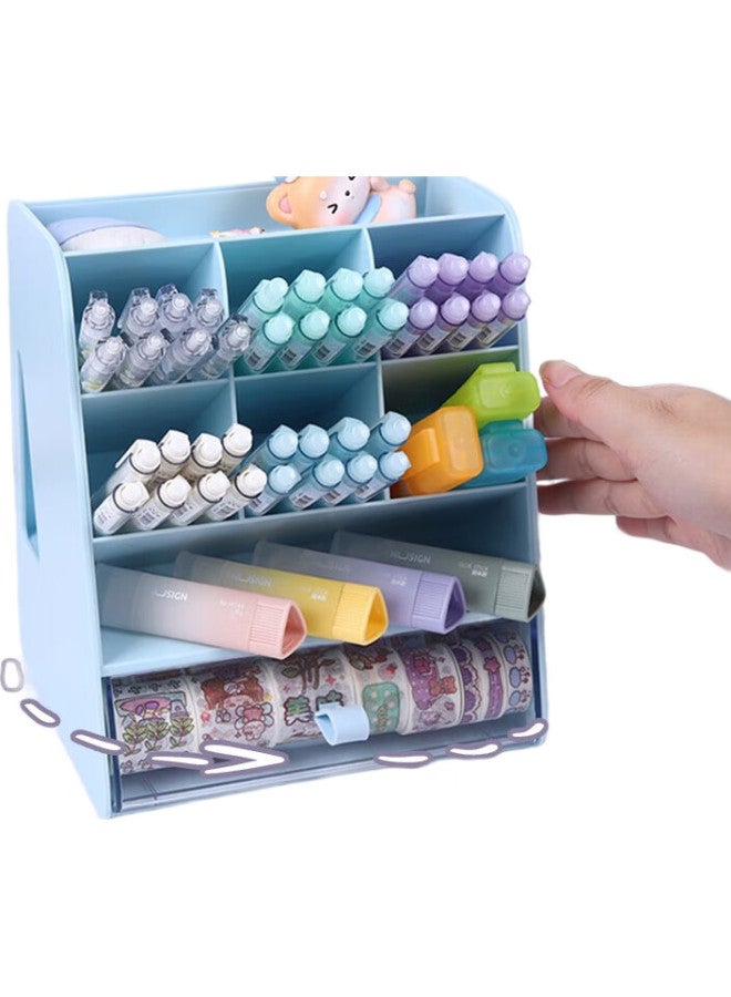 Jin Longxing Jinlongxing Multifunctional Self-Discipline Check-In Rotating Pen Holder, Study Planner, Time Management Tool, Task Planner Card, Simple Desk Stationery, Learning Supplies A1066-2 - Image 2