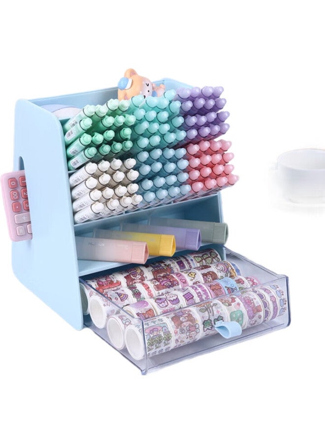 Jin Longxing Jinlongxing Multifunctional Self-Discipline Check-In Rotating Pen Holder, Study Planner, Time Management Tool, Task Planner Card, Simple Desk Stationery, Learning Supplies A1066-2 - Image 3