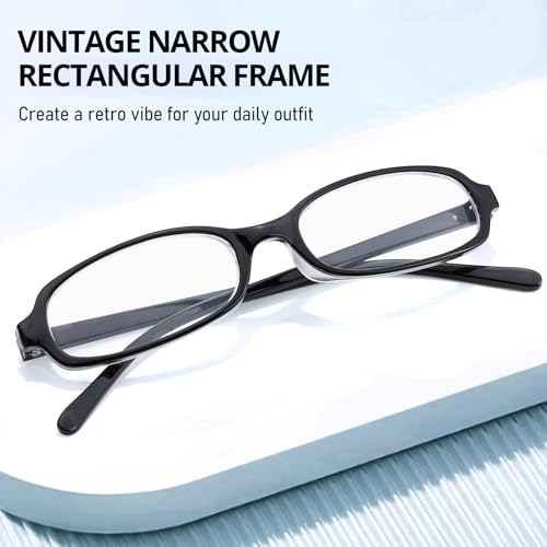 SODQW Fashion Fake Glasses Non Prescription Bayonetta Glasses for Women Blue Light Blocking Rectangle Office-Siren Y2K Frame - Image 4