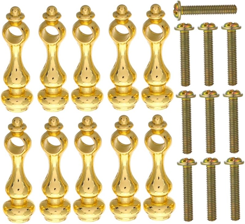 أغطية نهاية أعمدة من سبائك الزنك 10 قطع لمساند الأثاث وموصلات درابزين الزجاج - Image 1