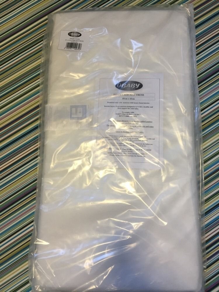 OBaby مرتبة سرير الأطفال من أوبابي، 85 × 43 سم - Image 1