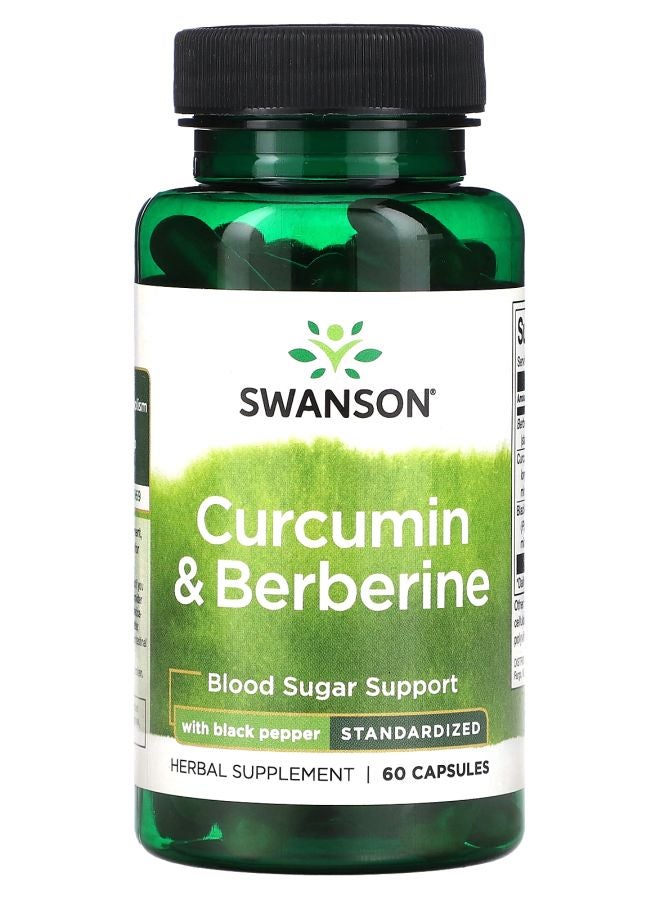 SWANSON Curcumin & Berberine with Black Pepper 60 Capsules