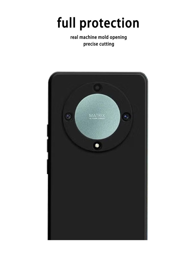 For Honor X9A Slim Full Body Silicone Protective Phone Case Cover Black