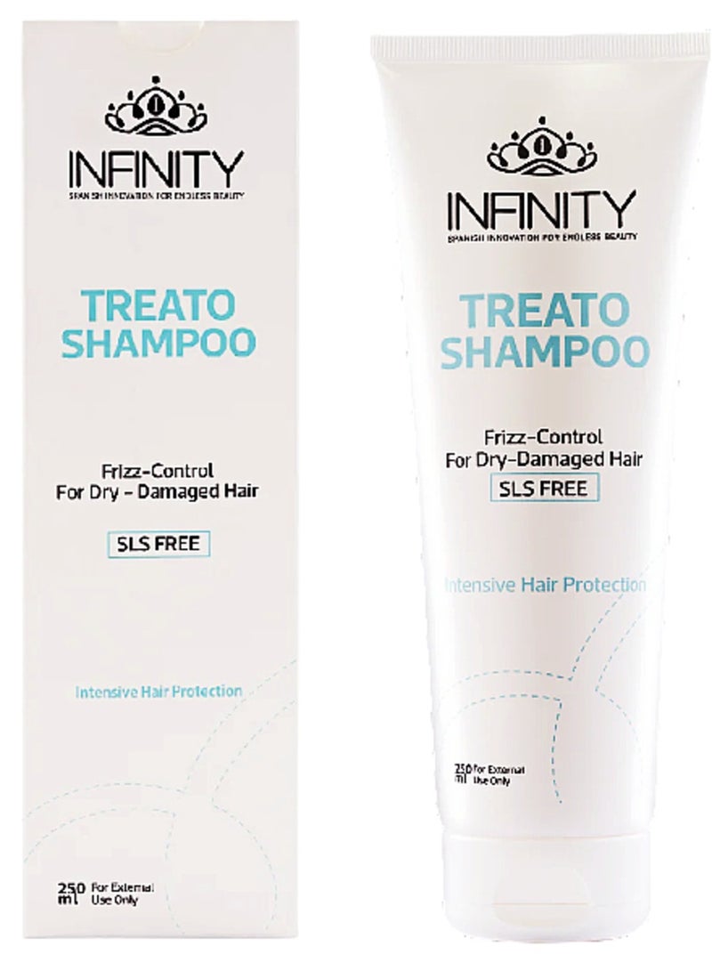 Infinity Treato Shampoo Frizz Control For Dry & Damaged Hair - 250 Ml