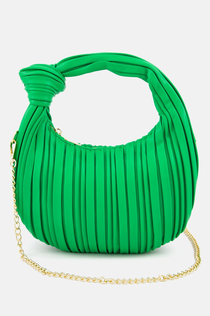 Urban Expressions Women Textured Handbag, Green - Image 2
