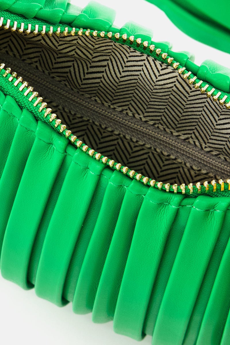 Urban Expressions Women Textured Handbag, Green - Image 4