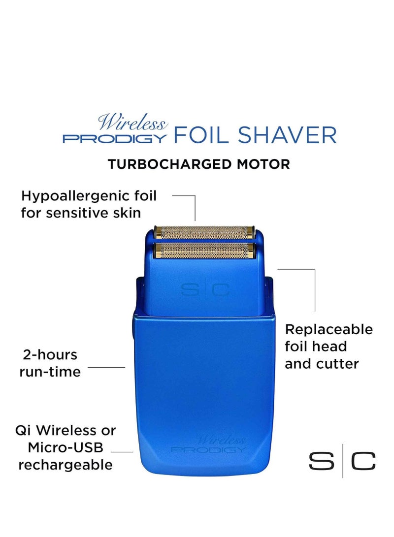 StyleCraft Wireless Prodigy Foil Shaver Blue - Image 3